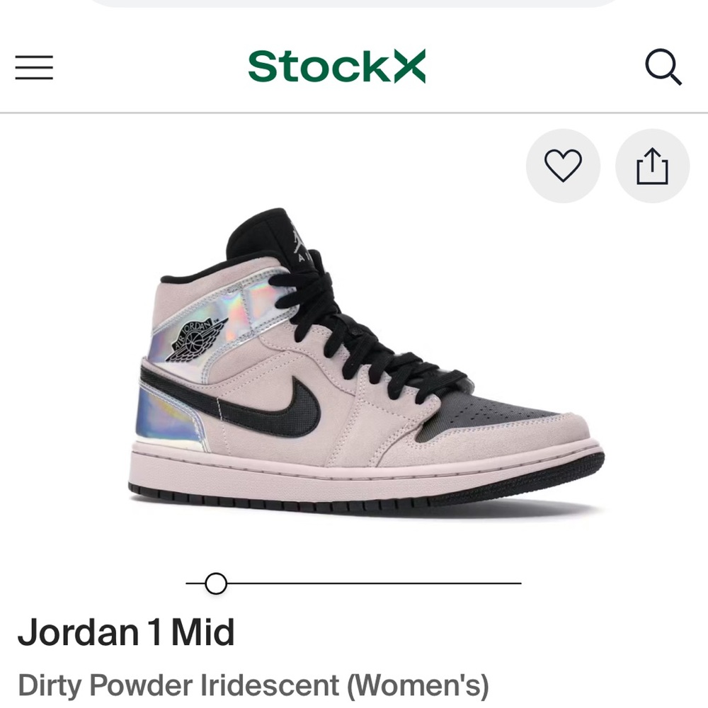 New never worn Nike Jordan 1 mid women’s size 8. No box.